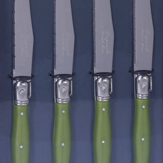 Thumbnail 2: French Home 4 Pk Stainless Steel Laguiole Steak Knives Set 