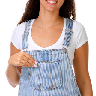 Thumbnail 2: Celebrity Pink Juniors' Stripe Overall Dress  