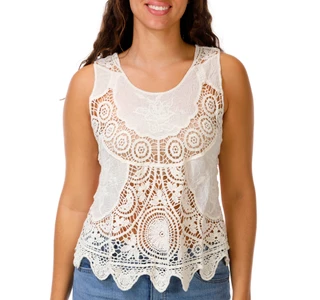 Thumbnail 1: LIV LOS ANGELES Women's Crochet Tank Top 
