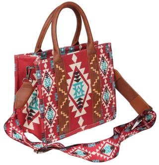 Thumbnail 3: Wrangler Aztec Small Canvas Tote Bag 