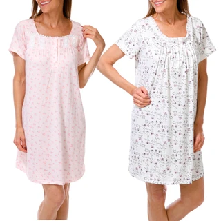 Thumbnail 1: Catherine Malandrino Women's 2-Pack Sleep Gowns 