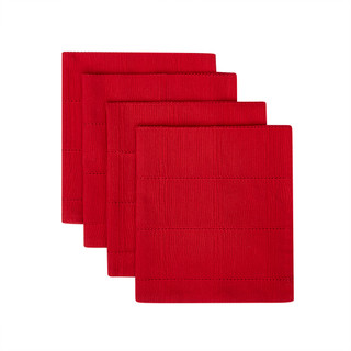 Thumbnail 1: IZOD Red Chadwick Christmas Napkin Set - 4 Piece 
