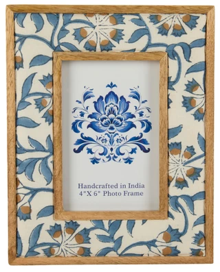 Thumbnail 1: 4x6 Floral Picture Frame  