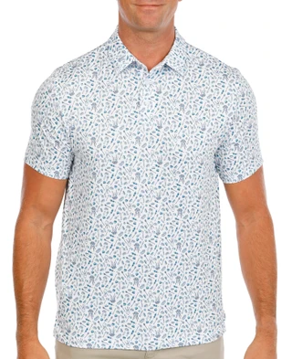 Thumbnail 1: PGA TOUR Men's Button Up Knit Golf Shirt   
