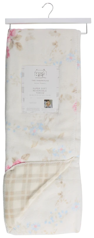 Thumbnail 1: RACHEL ASHWELL 50x70 Super Soft Reversible Plush Throw Blanket 