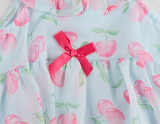 Thumbnail 2: Nannette Baby Girls Sleeveless Cherry Bubble Dress 