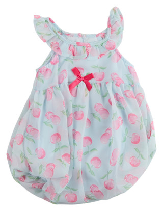 Thumbnail 1: Nannette Baby Girls Sleeveless Cherry Bubble Dress 