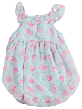 Thumbnail 3: Nannette Baby Girls Sleeveless Cherry Bubble Dress 