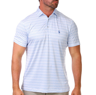 Thumbnail 1: Tailor Byrd Men's Martini Glasses Printed Performance Polo 