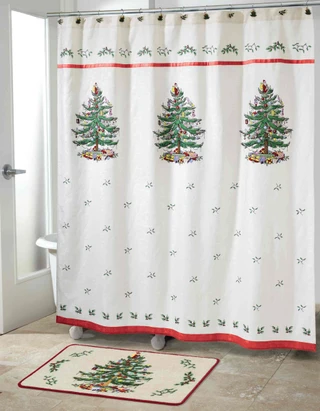 Thumbnail 3: Spode Christmas Tree Shower Curtain 