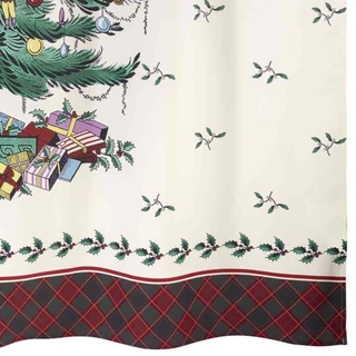 Thumbnail 4: Spode Christmas Tree Tartan Shower Curtain 
