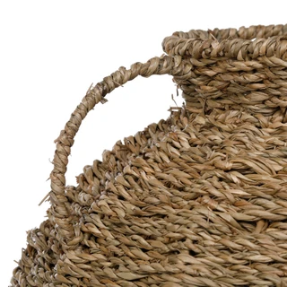 Thumbnail 3: Bluestone Decor Woven Vase Home Accent with Dual Handle Detail 