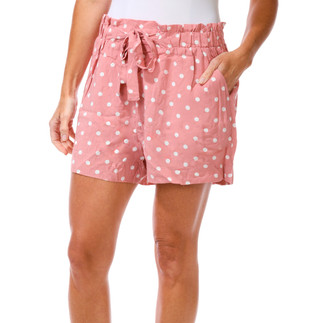 Thumbnail 1: Cisono Juniors' Polka Dot Tie Front Elastic Shorts  