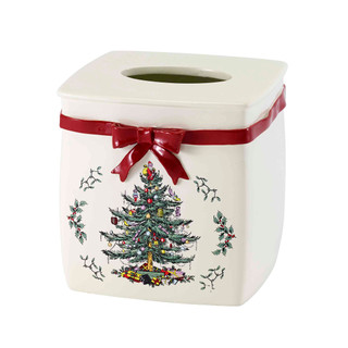 Thumbnail 1: Spode Christmas Tree Tissue Box Cover 