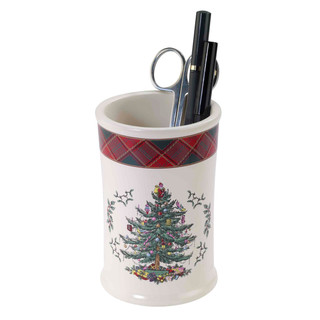 Thumbnail 5: Spode Christmas Tree Tartan Bathroom Tumbler 