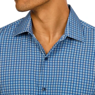 Thumbnail 2: Eddie Bauer Men's Long Sleeve Plaid Woven Button Up Collared Shirt 