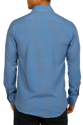 Thumbnail 3: Eddie Bauer Men's Long Sleeve Plaid Woven Button Up Collared Shirt 