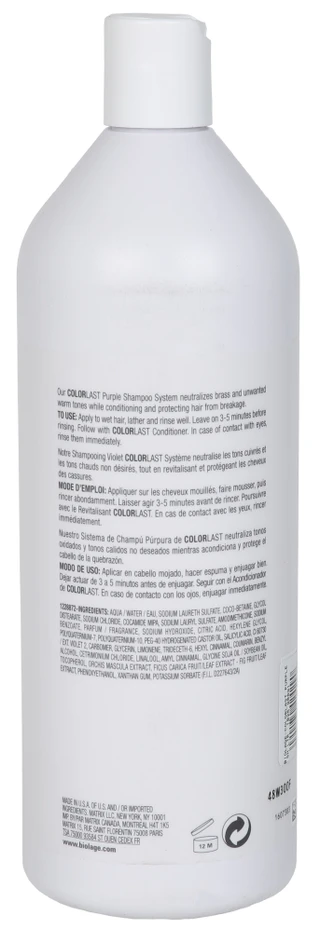 Thumbnail 2: Biolage 33 Oz Color Last Purple Shampoo 