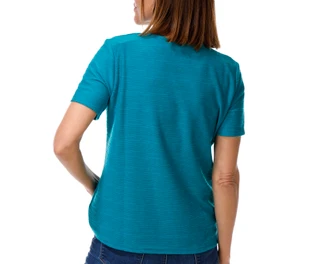 Thumbnail 2: Coral Bay Women's Petite Short Sleeve Textured Top 