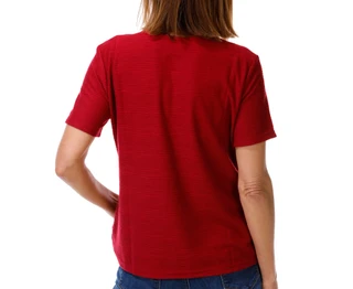 Thumbnail 2: Coral Bay Women's Petite Short Sleeve Textured Top 