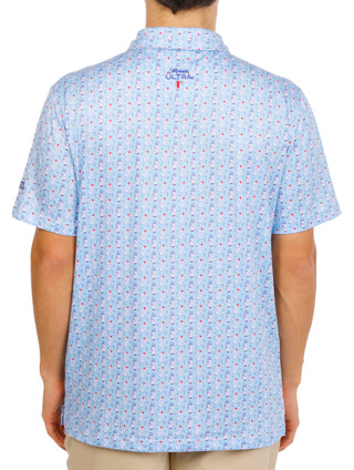 Thumbnail 4: Jedco Men's Short Sleeve Printed Performance Polo 