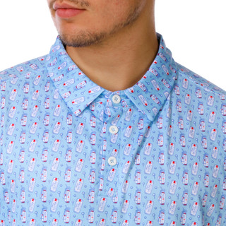 Thumbnail 7: Jedco Men's Short Sleeve Printed Performance Polo 