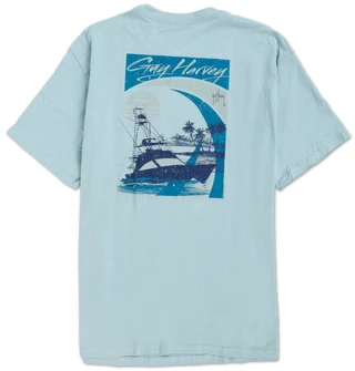 Thumbnail 1: Guy Harvey Men's Short Sleeve Sunset Paradise Pocket Tee  