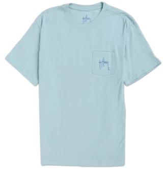Thumbnail 2: Guy Harvey Men's Short Sleeve Sunset Paradise Pocket Tee  