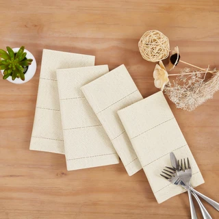 Thumbnail 2: IZOD Ivory Chadwick Christmas Napkin Set - 4 Piece 