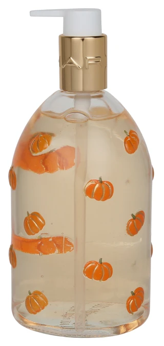 Thumbnail 1: Tahari 16 oz Halloween Sugared Spell Pumpkin Glass Hand Soap 