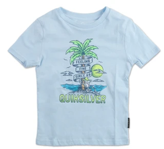 Thumbnail 1: Quiksilver Little Boys Feeling Fine Skeleton & Palm Tree Tee 