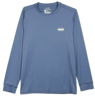 Thumbnail 1: SILVER BAIT Men's Performance Logo Salt Air Bait Fish Trio Fishing Shirt 