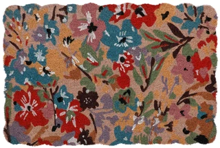 Thumbnail 1: Home Essentials 24x36 Scallop Edged Floral Doormat 