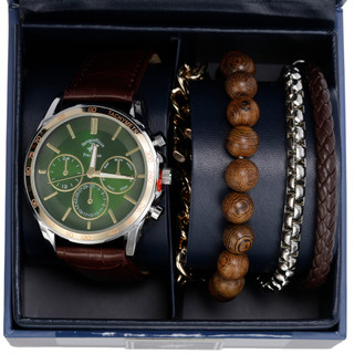 Thumbnail 3: BHPC Men's 5 Pc Watch & Stackable Bracelets Set in Gift Box 
