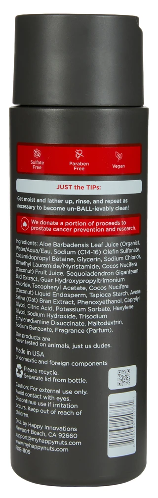 Thumbnail 2: Happy Nuts 8.5 oz Cedarwood Bergamot Shower Gel For Him 