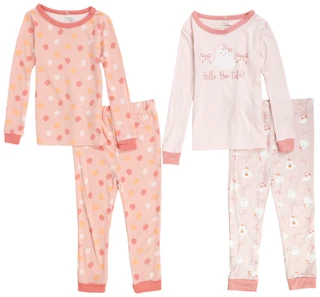 Thumbnail 1: Goodnight Llama 4 Pc Toddler Girls Long Sleeve Halloween Pajama Sets  