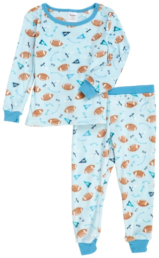 Thumbnail 1: Modern Kids  2 Pc Toddler Boys Football Pajama Set  