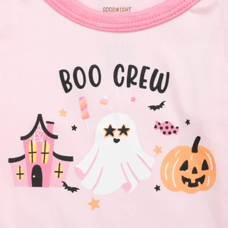 Thumbnail 2: Goodnight Llama 4 Pc Toddler Girls Halloween Long Sleeve Pajama Set 