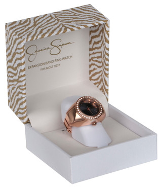 Thumbnail 1: Jessica Simpson Pave Dial Ring Watch 