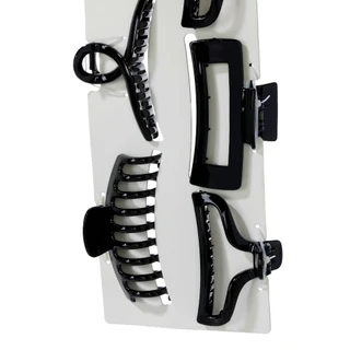 Thumbnail 2: LISA & CO 7 Piece Mixed Media Claw Clips 