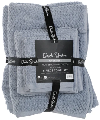 Thumbnail 1: DWELL STUDIO 6 Pc Oversized Quick Dry Cotton Towel Set 