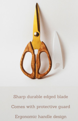 Thumbnail 2: HOMESTEAD Oak Wood Kitchen Shears 