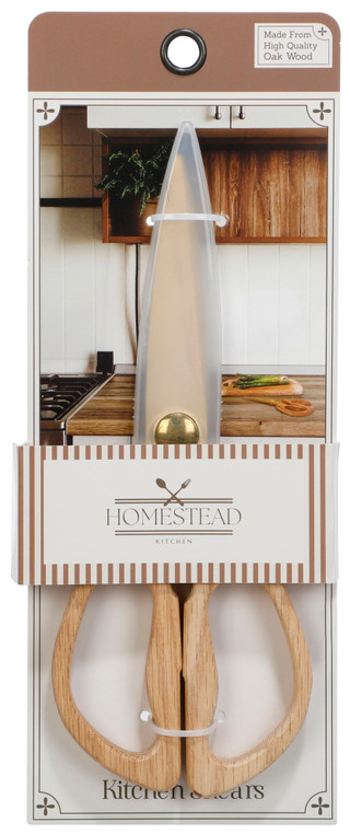 Thumbnail 1: HOMESTEAD Oak Wood Kitchen Shears 