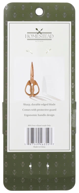 Thumbnail 2: HOMESTEAD Acacia Wood Kitchen Shears 