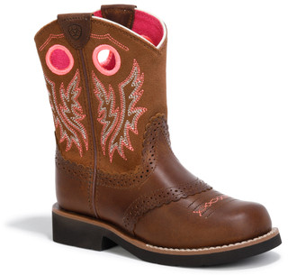 Thumbnail 1: ARIAT Youth Girls Fatbaby Cowgirl Boots  