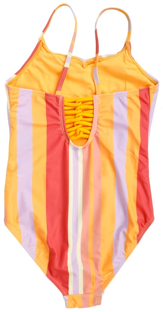 Thumbnail 2: Breaking Waves Girls 1 Pc V-shape Swim Suit  