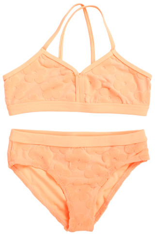 Thumbnail 1: Breaking Waves 2 Pc Girls Flower Print Bikini  