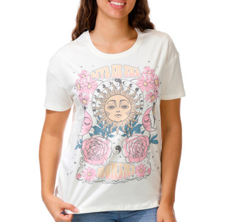 Thumbnail 1: COASTAL DREAMER Junior's Short Sleeve Live In The Moment Graphic Tee 
