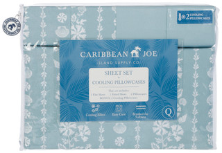 Thumbnail 1: Caribbean Joe Queen 6 Pc Coastal Stripe Sheet Set 