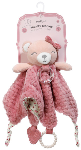 Thumbnail 1: DREAMGRO Baby Girl's Rattle Activity Blanket 